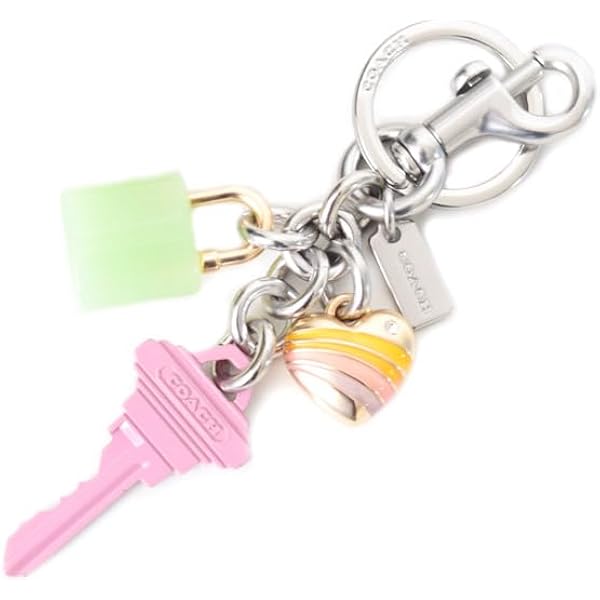 キーホルダー・キーリング COACH Perforated Letters Charm Key Fob 91474 Coach Perforated Coach Bag Charm Im/Multi Style No. 91474 | eBay